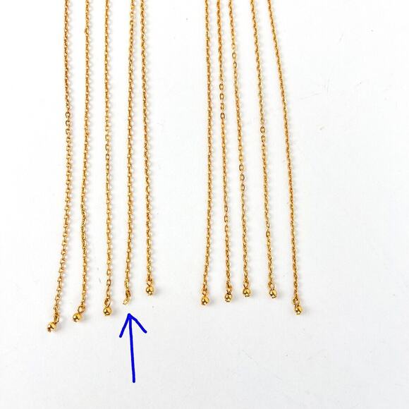 Sarah Coventry Necklace Lariat Multi Strand Open Wrap Gold Tone 37" Vintage - Picture 9 of 10